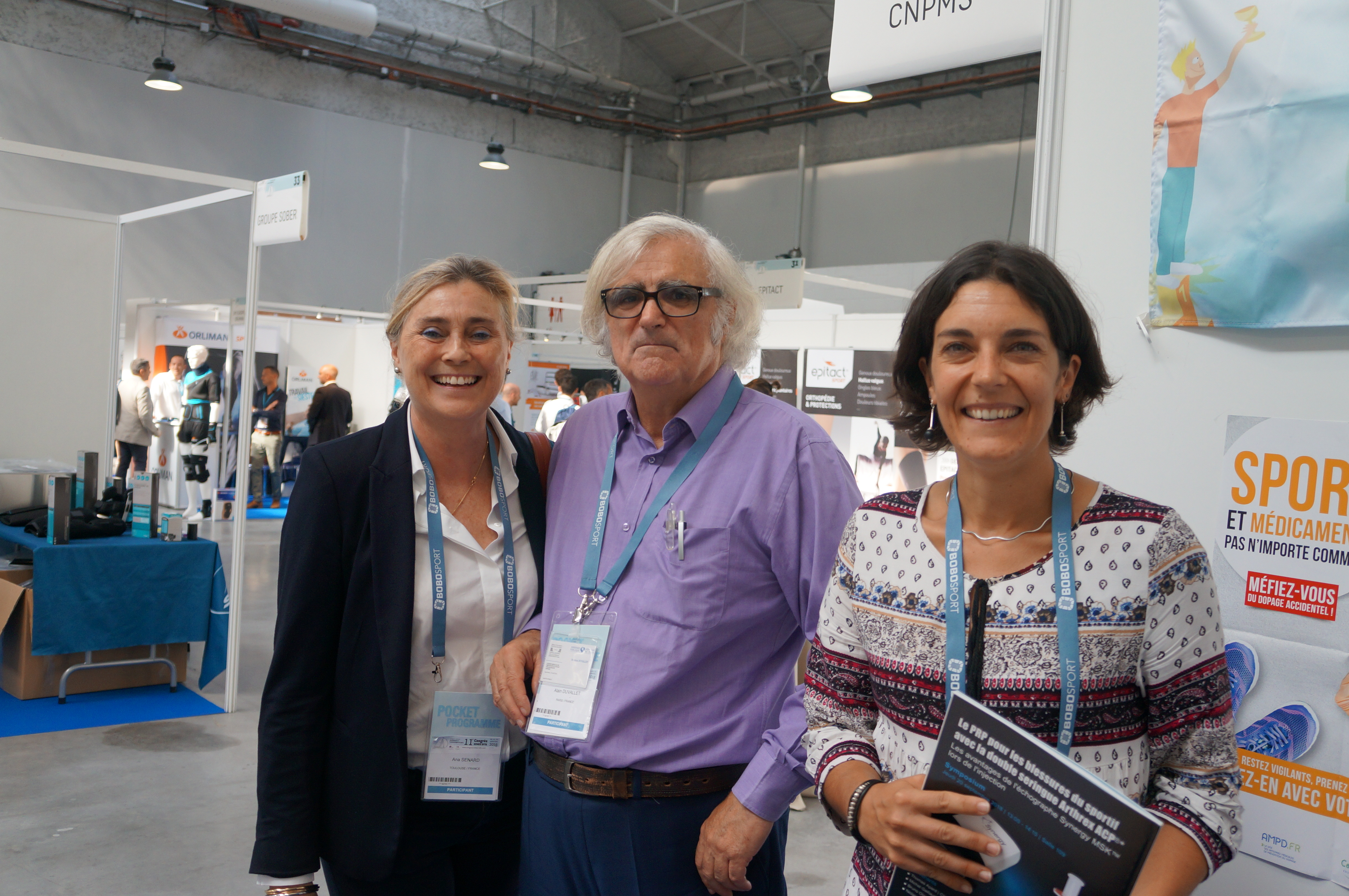 Dr Sandra Winter (AMPD Lyon et présidente de lm'ANAMPréDo), Dr Ana SENARD (AMPD Occitanie) et Dr Alain DUVALLET (AMPD Ile De France